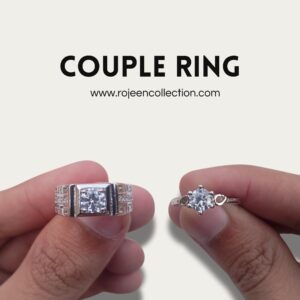 Elegant couple ring set designed for matching style and timeless wear